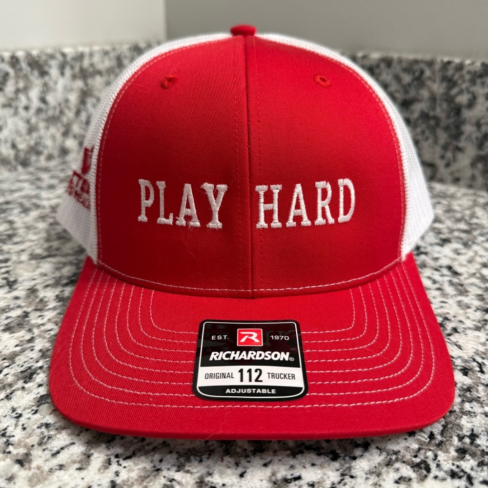 Richardson - Original 112 Trucker Hat (SnapBack)  - Red and White
